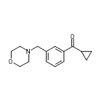 结构式 CAS# 898792-36-4, 环丙基[3-(4-吗啉基甲基)苯基]甲酮