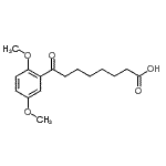 结构式 CAS# 898792-43-3, 8-(2,5-二甲氧基苯基)-8-氧代辛酸