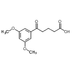 结构式 CAS# 898792-55-7, 5-(3,5-二甲氧基苯基)-5-氧代戊酸