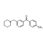 结构式 CAS# 898792-60-4, (4-甲基苯基)[3-(1-哌啶基甲基)苯基]甲酮