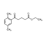 structure of CAS# 898792-79-5, Ethyl 5-(2,5-dimethylphenyl)-5-oxopentanoate;ethyl 5-(2,5-dimethylphenyl)-5-oxovalerate