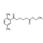 structure of CAS# 898792-82-0, Ethyl 6-(2,5-dimethylphenyl)-6-oxohexanoate;ethyl 6-(2,5-dimethylphenyl)-6-oxohexanoate