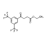 structure of CAS# 898792-91-1, Ethyl 4-[3,5-bis(trifluoromethyl)phenyl]-4-oxobutanoate;Ethyl 4-(3,5-ditrifluoromethylphenyl)-4-oxobutyrate