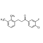 structure of CAS# 898792-92-2, 1-(4-Chloro-3-fluorophenyl)-3-(2,3-dimethylphenyl)-1-propanone;4'-chloro-3-(2,3-dimethylphenyl)-3'-fluoropropiophenone
