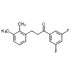结构式 CAS# 898793-37-8, 1-(3,5-二氟苯基)-3-(2,3-二甲基苯基)-1-丙酮