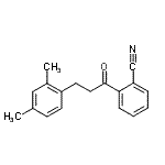 结构式 CAS# 898793-65-2, 2-[3-(2,4-二甲基苯基)丙酰]苯甲腈
