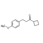 结构式 CAS# 898793-78-7, 1-环丁基-3-(4-甲氧基苯基)-1-丙酮