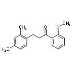结构式 CAS# 898793-79-8, 3-(2,4-二甲基苯基)-1-[2-(甲硫基)苯基]-1-丙酮