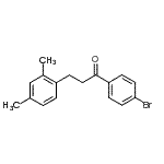 结构式 CAS# 898793-87-8, 1-(4-溴苯基)-3-(2,4-二甲基苯基)-1-丙酮