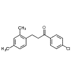结构式 CAS# 898793-93-6, 1-(4-氯苯基)-3-(2,4-二甲基苯基)-1-丙酮
