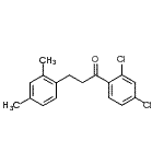 structure of CAS# 898794-46-2, 1-(2,4-Dichlorophenyl)-3-(2,4-dimethylphenyl)-1-propanone;2',4'-dichloro-3-(2,4-dimethylphenyl)propiophenone