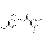 structure of CAS# 898794-52-0, 1-(3,5-Dichlorophenyl)-3-(2,4-dimethylphenyl)-1-propanone;3',5'-dichloro-3-(2,4-dimethylphenyl)propiophenone