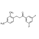 结构式 CAS# 898794-58-6, 1-(3,5-二氟苯基)-3-(2,4-二甲基苯基)-1-丙酮