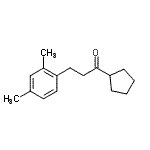 结构式 CAS# 898794-68-8, 1-环戊基-3-(2,4-二甲基苯基)-1-丙酮