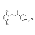 结构式 CAS# 898794-84-8, 3-(2,5-二甲基苯基)-1-(4-甲氧基苯基)-1-丙酮