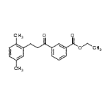 structure of CAS# 898794-94-0, Ethyl 3-[3-(2,5-dimethylphenyl)propanoyl]benzoate;3'-carboethoxy-3-(2,5-dimethylphenyl)propiophenone
