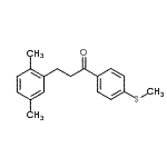 structure of CAS# 898795-00-1, 3-(2,5-Dimethylphenyl)-1-[4-(methylsulfanyl)phenyl]-1-propanone;3-(2,5-dimethylphenyl)-4'-thiomethylpropiophenone