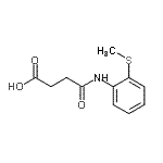 结构式 CAS# 899016-21-8, 4-{[2-(甲硫基)苯基]氨基}-4-氧代丁酸