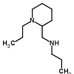 structure of CAS# 901586-07-0, N-[(1-Propyl-2-piperidinyl)methyl]-1-propanamine;N-[(1-propyl-2-piperidinyl)methyl ]-1-propanamine;N-[(1-propyl-2-piperidinyl)methyl]-1-propanamine;propyl[(1-propylpiperidin-2-yl)methyl]amine
