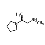 结构式 CAS# 901586-29-6, N-甲基-2-(1-吡咯烷基)-1-丙胺