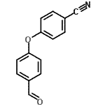 structure of CAS# 90178-71-5, 4-(4-Formylphenoxy)benzonitrile;4-(4-Cyanophenoxy)benzaldehyde;4-(4-formylphenoxy)benzonitrile;4-(4-Formylphenoxy)benzonitrile #