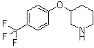 structure of CAS# 902836-91-3, 3-[4-(Trifluoromethyl)phenoxy]piperidine;3-(4-(trifluoromethyl)phenoxy)piperidine;3-(4-Trifluoromethyl-phenoxy)-piperidine;3-[4-(Trifluoromethyl)phenoxy]piperidine