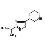 结构式 CAS# 902837-19-8, 3-(3-异丙基-1,2,4-恶二唑-5-基)哌啶