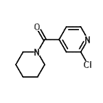 结构式 CAS# 90287-80-2, (2-氯-4-吡啶基)(1-哌啶基)甲酮