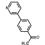 structure of CAS# 90395-45-2, 1-[4-(3-Pyridinyl)phenyl]ethanone