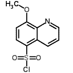 结构式 CAS# 90429-62-2, 8-甲氧基-5-喹啉磺酰氯