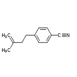 结构式 CAS# 90433-26-4, 4-(3-甲基-3-丁烯-1-基)苯甲腈