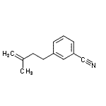 结构式 CAS# 90433-28-6, 3-(3-甲基-3-丁烯-1-基)苯甲腈