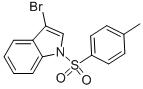 结构式 CAS# 90481-77-9, 3-溴-1-[(4-甲基苯基)磺酰基]-1H-吲哚