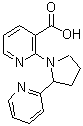 CAS#: 904816-88-2， 2-[2-(2-Pyridinyl)-1-pyrrolidinyl]nicotinic acid