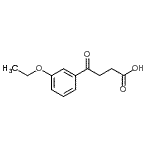 structure of CAS# 905592-33-8, 4-(3-Ethoxyphenyl)-4-oxobutanoic acid;4-(3-Ethoxyphenyl)-4-oxobutyric acid;MFCD09801791