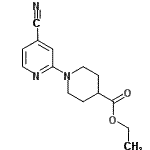 CAS#: 906352-67-8， Ethyl 1-(4-cyano-2-pyridinyl)-4-piperidinecarboxylate