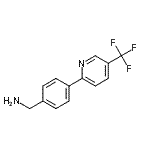 结构式 CAS# 906352-74-7, 1-{4-[5-(三氟甲基)-2-吡啶基]苯基}甲胺