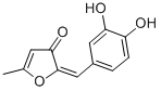 structure of CAS# 906366-79-8, (2E)-2-[(3,4-Dihydroxyphenyl)Methylene]-5-Methyl-3(2H)-Furanone;(2E)-2-[(3,4-Dihydroxyphenyl)Methylene]-5-Methyl-3(2H)-Furanone;Inotilone