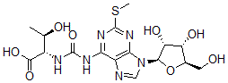 CAS#: 90686-89-8， N-((9-beta-D-Ribofuranosyl-2-methylthiopurine-6-yl)carbamoyl)threonine