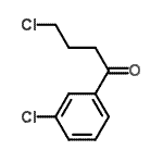 结构式 CAS# 90793-58-1, 4-氯-1-(3-氯苯基)-1-丁酮