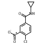 结构式 CAS# 90797-58-3, 4-氯-N-环丙基-3-硝基苯甲酰胺