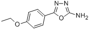 structure of CAS# 90840-51-0, 5-(4-Ethoxy-phenyl)-[1,3,4]oxadiazol-2-ylamine;[5-(4-Ethoxyphenyl)-1,3,4-Oxadiazol-2-Yl]Amine;Smr000062981;Mls000081935