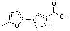 结构式 CAS# 909092-64-4, 3-(5-甲基-2-呋喃基)-1H-吡唑-5-羧酸