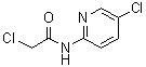 structure of CAS# 90931-33-2, 2-Chloro-N-(5-chloro-2-pyridinyl)acetamide;2-Chloro-<wbr>N-(4-oxo-<wbr>4,5-dihyd<wbr>ro-thiazo<wbr>l-2-yl)-a<wbr>cetamide <wbr>hydrochlo<wbr>ride;2-chloro-N-(5-chloro(2-pyridyl))acetamide;2-chloro-N-(5-chloro-2-pyridinyl)acetamide