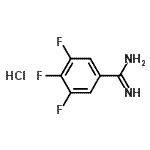结构式 CAS# 910053-71-3, 3,4,5-三氟苯甲脒盐酸盐(1:1)
