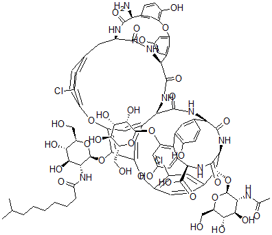 结构式 CAS# 91032-26-7, 替考拉宁 A2-2