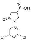 structure of CAS# 91064-26-5, 1-(3,5-Dichlorophenyl)-5-Oxo-3-Pyrrolidinecarboxylic Acid;1-(3,5-DICHLOROPHENYL)-5-OXO-3-PYRROLIDINECARBOXYLIC ACID;1-(3,5-DICHLOROPHENYL)-5-OXOPYRROLIDINE-3-CARBOXYLIC ACID