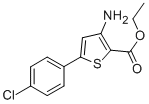 结构式 CAS# 91076-94-7, 3-氨基-5-(4-氯苯基)-2-噻吩羧酸乙酯