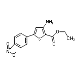 CAS#: 91077-00-8， Ethyl 3-amino-5-(4-nitrophenyl)-2-thiophenecarboxylate