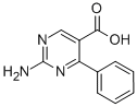 结构式 CAS# 91093-42-4, 2-氨基-4-苯基嘧啶-5-羧酸